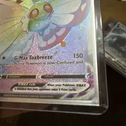 Pokemon TCG Butterfree VMAX Darkness Ablaze Card 190/189 Secret Rare Holo - Image 2