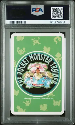Pokemon Green Psyduck 9 of Clubs Playing Poker Card 1996 PSA 10 GEM MINT - Image 2