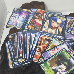 VCard TCG Bulk Lot ~4" Stack Commons Waifu Anime Style Sinder Trading Cards - Image 3