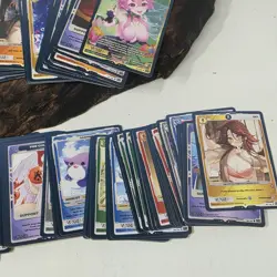 VCard TCG Bulk Lot ~4" Stack Commons Waifu Anime Style Sinder Trading Cards - Image 5