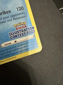 Pokemon TCG - Greninja Illustration Contest 2022 - SWSH305 - SWSH Promo Card NM - Image 5