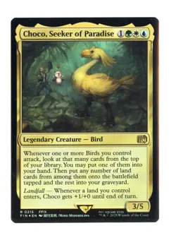 Choco, Seeker of Paradise R 215 Foil Final Fantasy MTG Card NM - Image 1