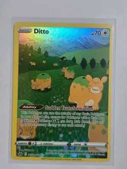 Pokemon TCG Ditto Crown Zenith Galarian Gallery Holo Art Rare Card GG22/GG70 - Image 1