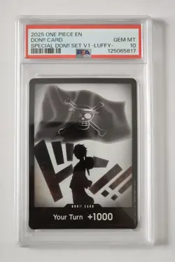 2025 One Piece Promo Cards Special Don!! Set V1 LUFFY PSA 10 Gem Mint RARE SSP - Image 1