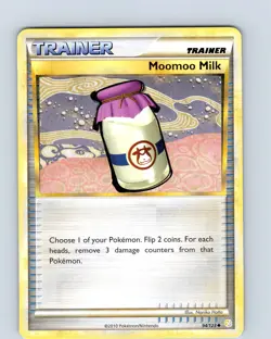 Pokemon TCG Moomoo Milk Heargold & Soulsilver 94/123 Uncommon Card Played LP - Image 1