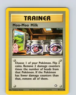 Pokemon Moo-Moo Milk Neo Genesis 101/111 Unlimited Common Card WOTC Played LP - Image 1
