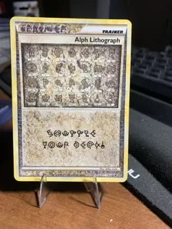 Alph Lithograph Two Trainer Secret Rare HGSS Unleashed Pokemon Card 2010 - Image 1