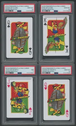Lot (14) 2016 Pokemon Playing Cards Mario Pikachu Sequential Set Mostly PSA 10 - Image 4