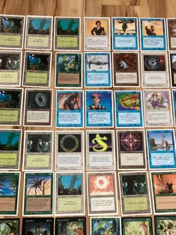 Lot 100 Old Vintage Magic Gathering Cards Collection - Image 3