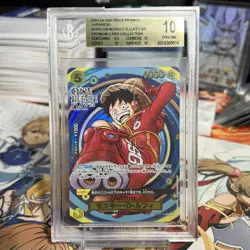 BGS 10 Monkey D. Luffy SR Premium Card Collection One Piece Day 2024 OP07-109 - Image 2