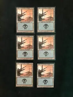 Swamp (Hanging Moss) set [Portal] Magic MTG Cards LP - Image 1