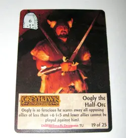 SPELLFIRE • Oogly the Half-Orc • Chase Card 19/25 • TSR 1994 - Image 1