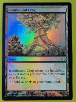 FOIL Rootbound Crag x1 Premium Deck Series: Slivers 1x MTG Magic the Gathering - Image 1