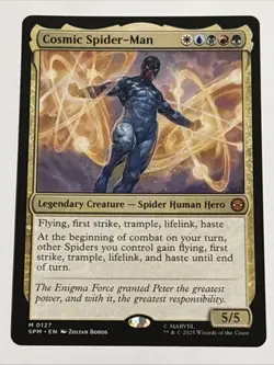 MTG Universes Beyond: Spider-man Cosmic Spider-Man 0127 NM Mythic - Image 1