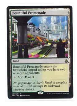 MTG Battlebond - 1x Bountiful Promenade - NM - Image 1