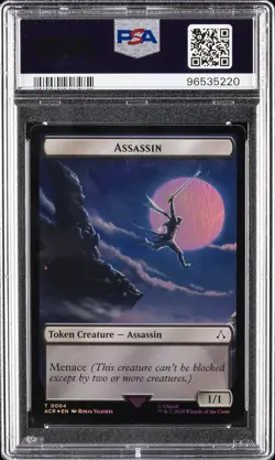 2024 MTG ASSASSIN'S CREED FOIL ASSASSIN TOKEN-0004/SHAPESHIFTER TOKEN-0002 PSA 9 - Image 2
