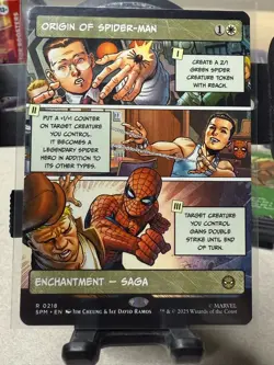 MTG Origin of Spider-Man 0218 Borderless Mythic Marvel Universes Beyond NM/M - Image 1