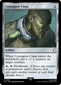 Contagion Clasp #229 | Near Mint | Fallout Magic MTG - Image 1