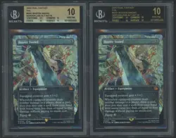 2025 MTG Final Fantasy 0351 Buster Sword Foil BGS 10 PRISTINE & BLACK LABEL SET - Image 1