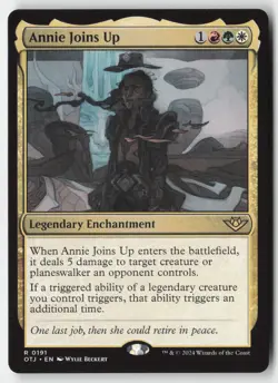MTG - Annie Joins Up R Outlaws of Thunder Junction 191 LP-NM - Image 1