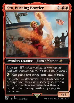 MTG - Ken, Burning Brawler (430) (SLD) FOIL - Image 1