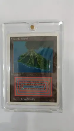MTG Unlimited Volcanic Island mountain EX - Image 3