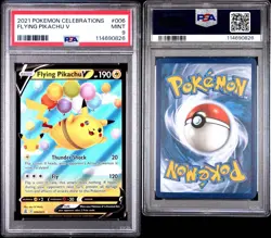 2021 POKEMON CELEBRATIONS #006 FLYING PIKACHU V PSA 9 MINT - Image 3