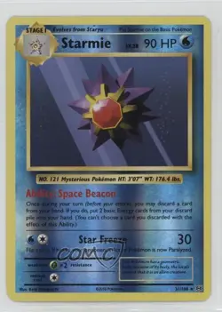 Starmie Reverse Foil Pokemon XY Evolutions 20th Anniversary #31 - Image 1