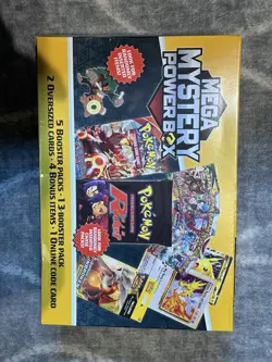 NEW! POKEMON 2025 MEGA MYSTERY POWER BOX MEIJER EXCLUSIVE - SEALED - Image 1