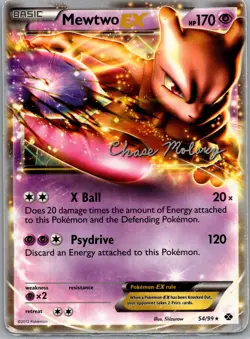 World Championship Decks #54/99 Mewtwo EX Pokemon HP/DMG - Image 1