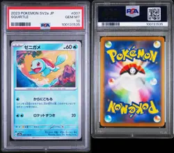 2023 Pokemon SV2a JP Squirtle PSA 10 Gem Mint #007 A-5 - Image 3