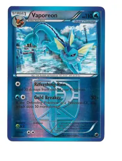 Vaporeon 20/116 Reverse Holo Plasma Freeze Pokemon TCG - 208 - Image 1