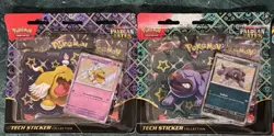 Pokemon Paldean Fates Tech Sticker Collection Pack Maschiff Greavard Bundle Lot - Image 1