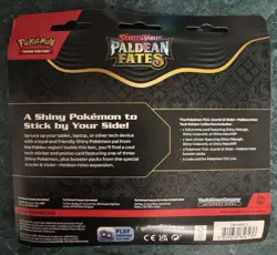 Pokemon Paldean Fates Tech Sticker Collection Pack Maschiff Greavard Bundle Lot - Image 4