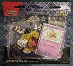 Pokemon Paldean Fates Tech Sticker Collection Pack Maschiff Greavard Bundle Lot - Image 5