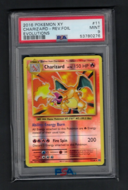 2016 Pokemon XY Evolutions 11 Charizard Reverse Foil PSA 9 49286275 Wasteland Va - Image 1