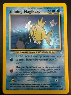 2001 POKEMON NEO REVELATION #66 SHINING MAGIKARP-HOLO - Image 1