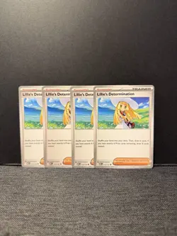 Lillie’s Determination 4X Playset Pokemon TCG Mega Evolution Regular 119/132 - Image 1