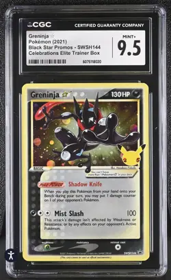Pokemon Celebrations Gold Star promo - SWSH144 CGC MINT 9.5 - Image 1