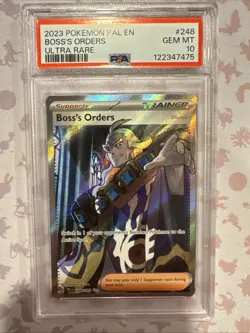 2023 POKEMON BOSS'S ORDERS 248/193 PALDEA EVOLVED ULTRA RARE PSA 10! - Image 1