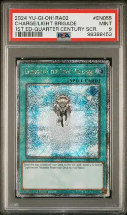 2024 YU-GI-OH! RA02-25TH ANV RARITY COLL II CHARGE OF THE LIGHT BRIGADE PSA 9 - Image 1