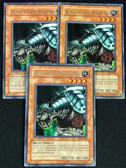 YUGIOH KING TIGER WANGHU PGD-004 1ST RARE X3 (LP) - Image 1