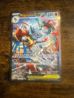 Mega Lucario Ex 179/321 Full Art Ultra Rare Pokemon Card Mega Evolutions Nm - Image 4