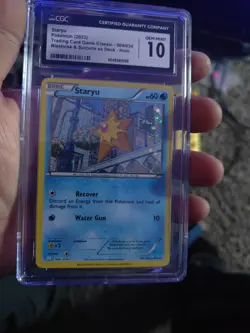 Pokemon Staryu Card CGC Graded 10 Gem Mint 2023 - Image 1