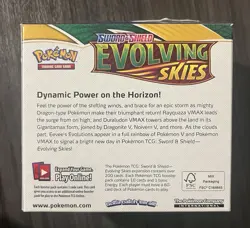 Empty Pokemon Evolving Skies Display Booster Box Only Sword and Shield No Cards - Image 3