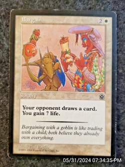Bargain Portal Second Age HEAVILY PLAYED White MAGIC GATHERING CARD (DS3D1G4) - Image 1
