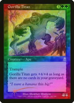 Gorilla Titan FOIL Odyssey NM Green Uncommon MAGIC THE GATHERING CARD ABUGames - Image 1