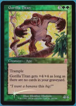 Gorilla Titan FOIL Odyssey NM Green Uncommon MAGIC CARD (ID# 394253) ABUGames - Image 1