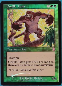 Gorilla Titan FOIL Odyssey NM Green Uncommon MAGIC CARD (ID# 394252) ABUGames - Image 1