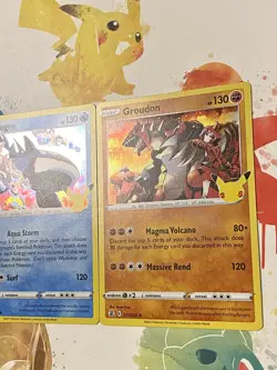 Kyogre and Groudon Celebrations Holo Pokemon Cards Pokemon TCG PACK FRESH - Image 2